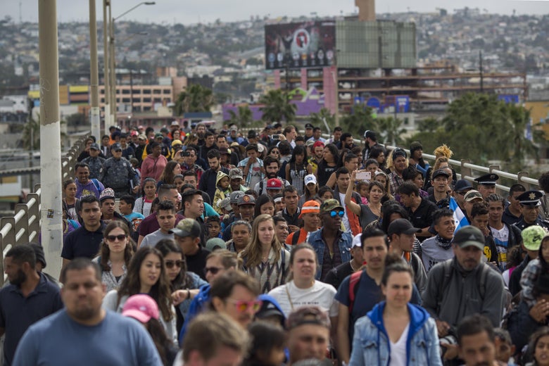 Members of the caravan.